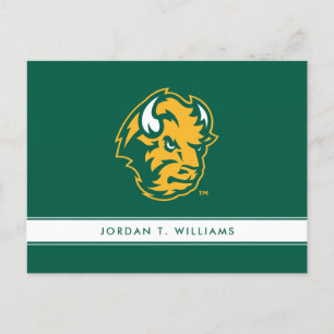 North Dakota State Bison Head Invitation Postcard