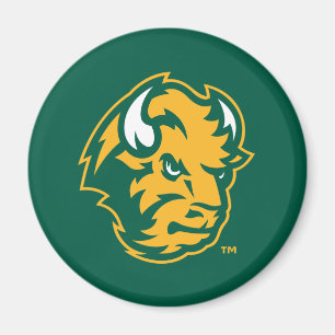 North Dakota State Bison Head Magnet