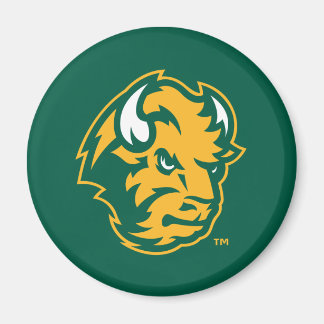North Dakota State Bison Head Magnet