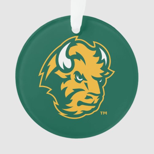 North Dakota State Bison Head Ornament