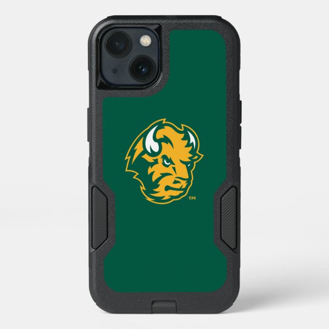 North Dakota State Bison Head Otterbox iPhone Case (Back)
