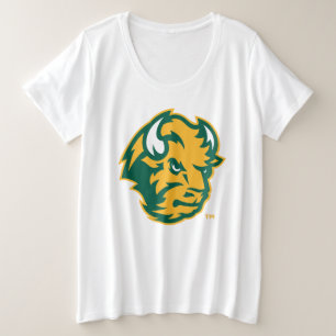 North Dakota State Bison Head Plus Size T-Shirt