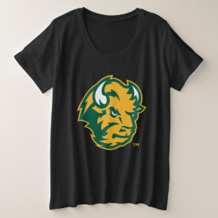 North Dakota State Bison Head Plus Size T-Shirt