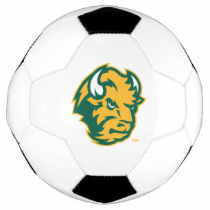 North Dakota State Bison Head Soccer Ball