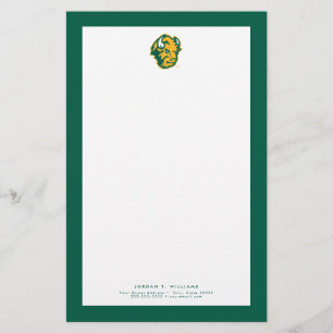North Dakota State Bison Head Stationery