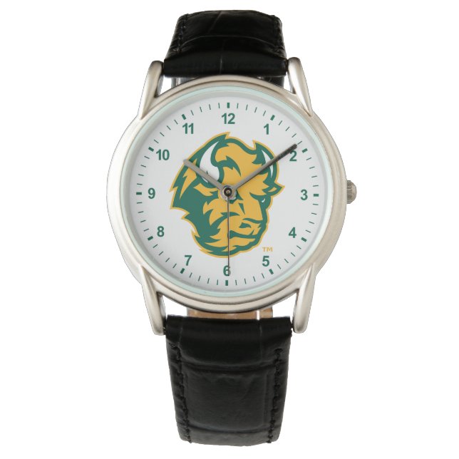 North Dakota State Bison Head Watch (Front)