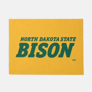 North Dakota State Bison Word Mark Doormat