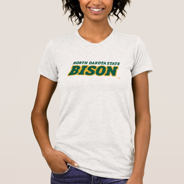 North Dakota State Bison Word Mark T-Shirt (Front)