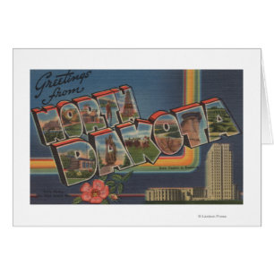 North Dakota (State Capital/Flower) Cards