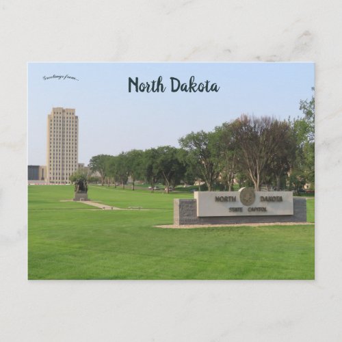 North Dakota State Capitol Bismarck North Dakota Postcard