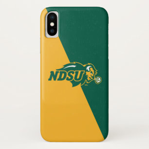 North Dakota State Color Block Distressed iPhone X Case