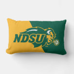 North Dakota State Color Block Distressed Lumbar Pillow at Zazzle