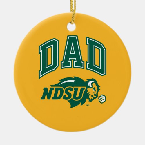 North Dakota State Dad Ceramic Ornament