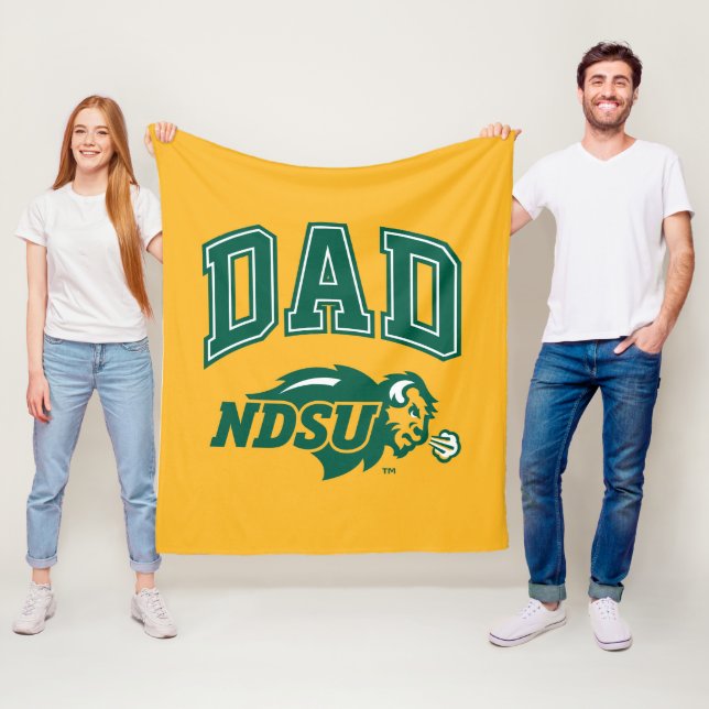 North Dakota State Dad Fleece Blanket (In Situ)