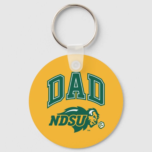 North Dakota State Dad Keychain (Front)