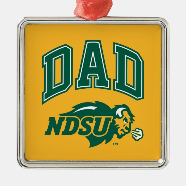 North Dakota State Dad Metal Ornament (Front)