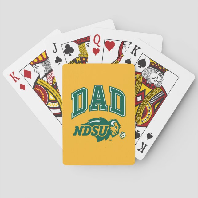 North Dakota State Dad Poker Cards (Back)