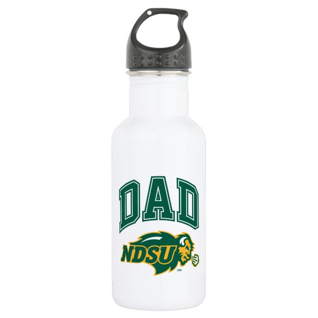 North Dakota State Dad Stainless Steel Water Bottle (Front)