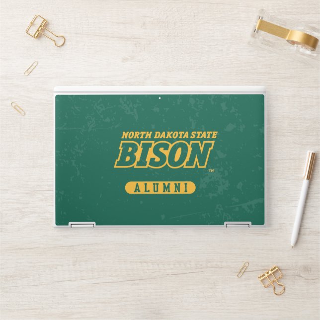 North Dakota State Distressed HP Laptop Skin (Desk)