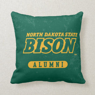 North Dakota State Distressed Throw Pillow