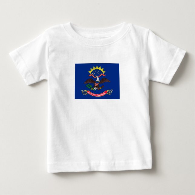 North Dakota State Flag Baby T-Shirt (Front)