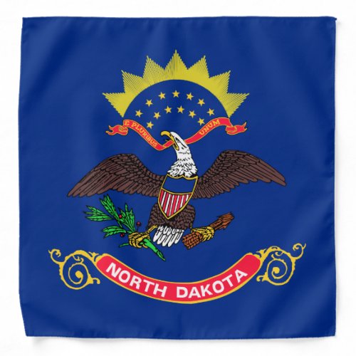 North Dakota State Flag Bandana