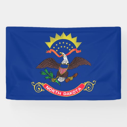 North Dakota State Flag Banner