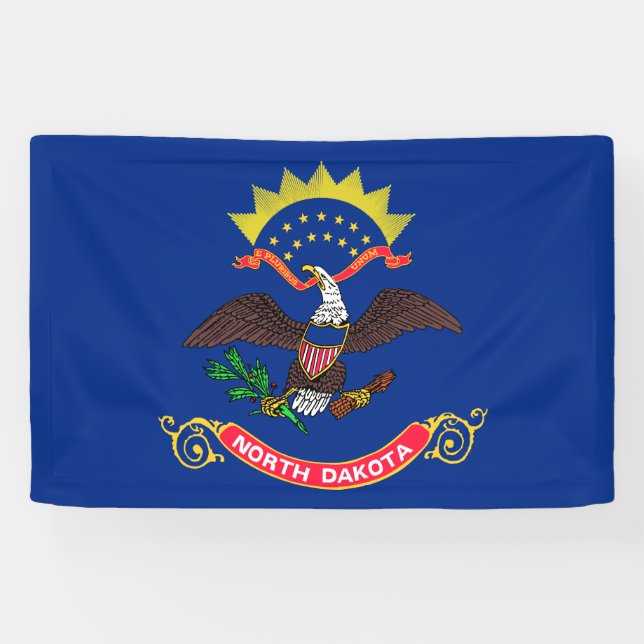 North Dakota State Flag Banner (Horizontal)