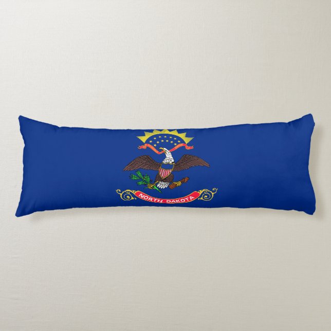 North Dakota State Flag Body Pillow (Front)