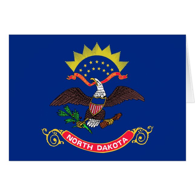 North Dakota State Flag Cards (Front Horizontal)