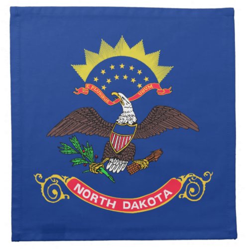 North Dakota State Flag Cloth Napkin