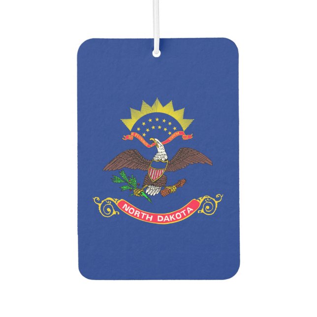 North Dakota State Flag Design Air Freshener (Front)