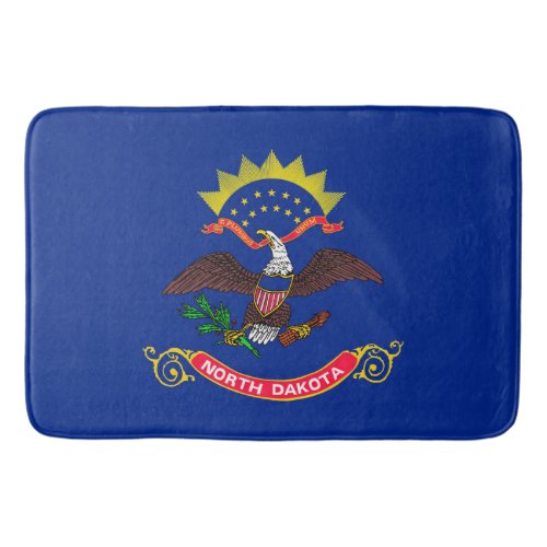 North Dakota State Flag Design Bath Mat