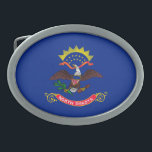North Dakota State Flag Design Belt Buckle<br><div class="desc">Here's a North Dakota State Flag Design presented on a variety of popular products. A great custom gift idea for all occasions and for anyone coming for a visit.</div>