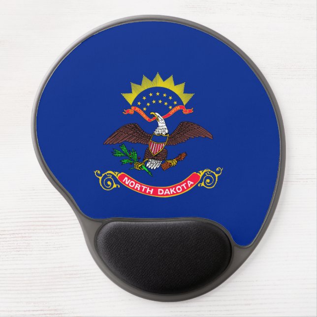 North Dakota State Flag Design Gel Mouse Pad (Front)