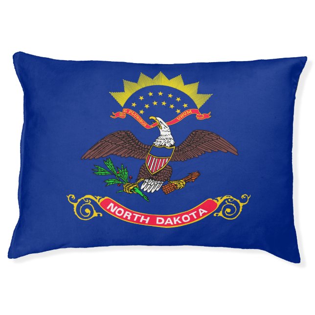 North Dakota State Flag Design Pet Bed (Front)