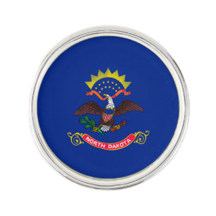North Dakota State Flag Design Pin