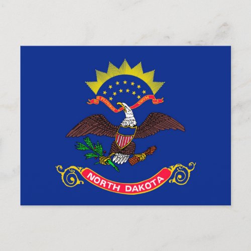 North Dakota State Flag Design Postcard