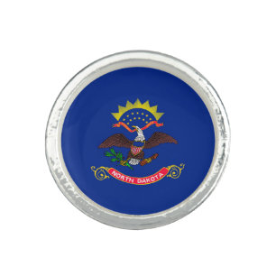 North Dakota State Flag Design Ring