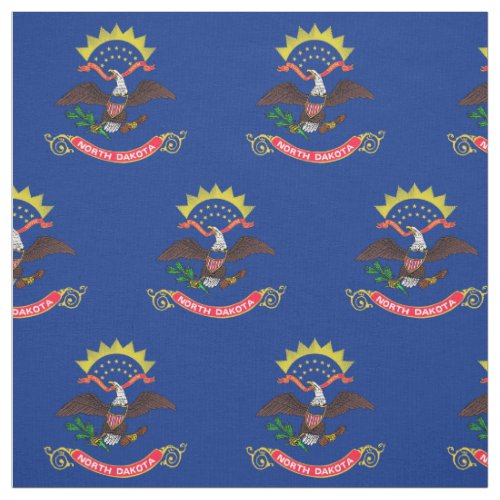 North Dakota State Flag Fabric