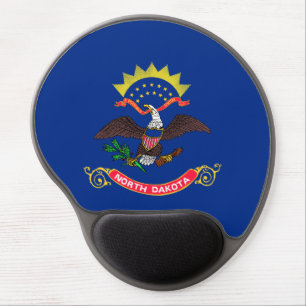 North Dakota State Flag Gel Mouse Pad