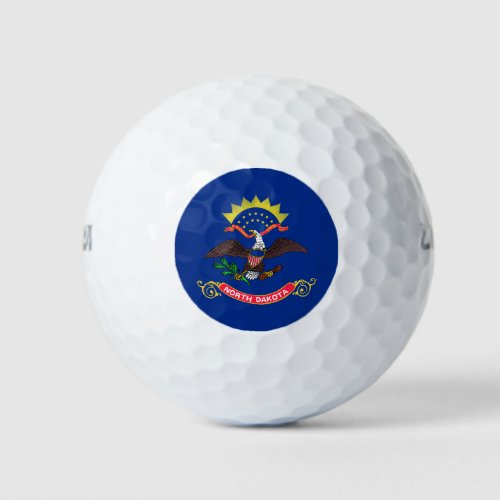 North Dakota State Flag Golf Balls