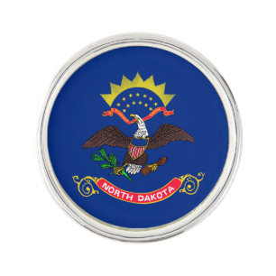 North Dakota State Flag Lapel Pin