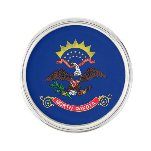 North Dakota State Flag Lapel Pin