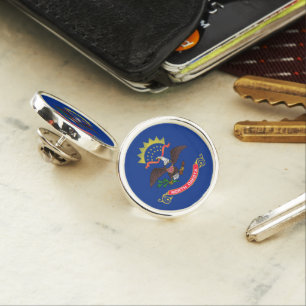 NORTH DAKOTA STATE FLAG LAPEL PIN