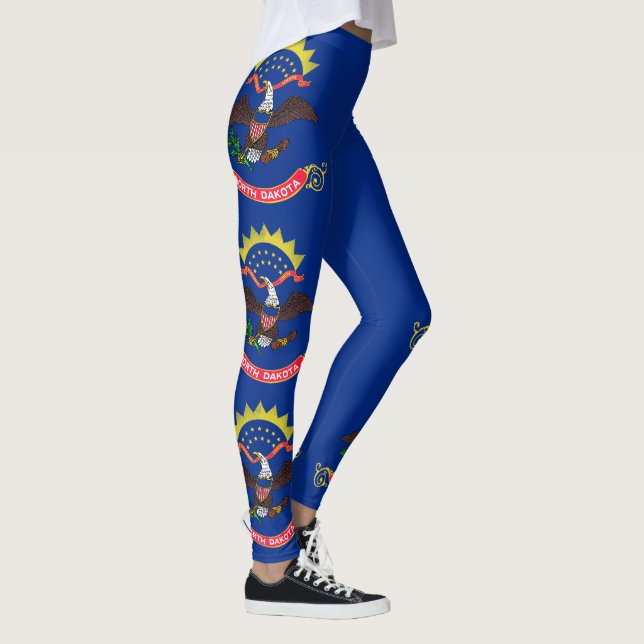 North Dakota State Flag Leggings (Right)