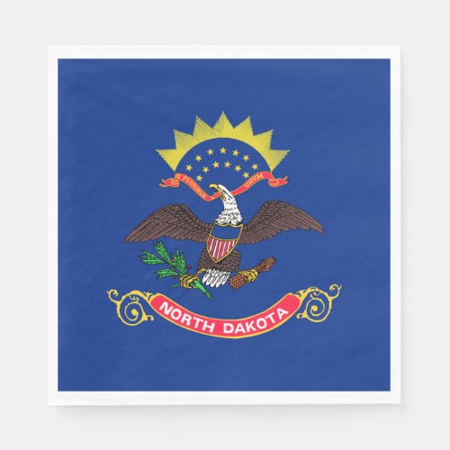 North Dakota State Flag Napkins