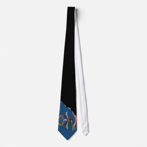 North Dakota State Flag Neck Tie