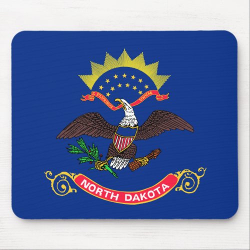 North Dakota State Flag North Dakotan Mouse Pad