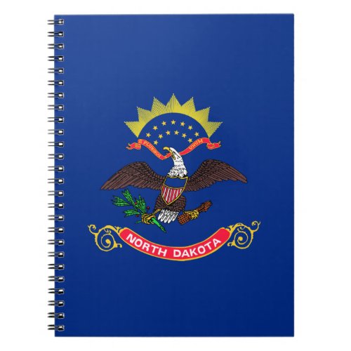 North Dakota State Flag North Dakotan Notebook